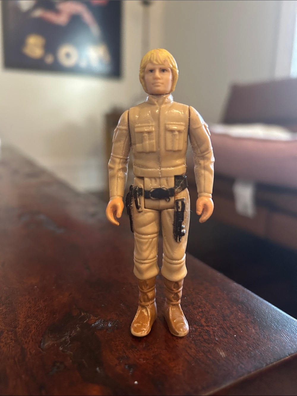 Star Wars Beige and Brown Luke Skywalker Action Figure Vintage